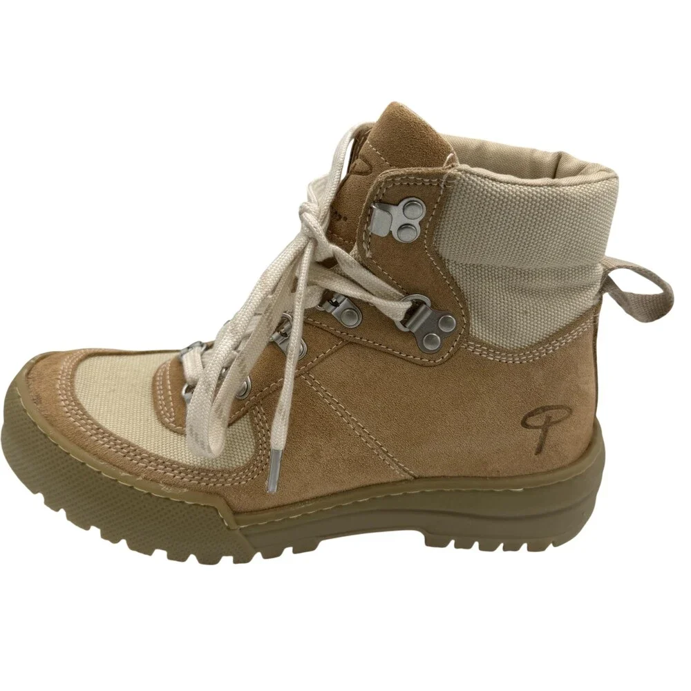 EREM Xerocole Desert Boots Mens Size 6 Beige Suede Canvas Ankle Lace Up Trail